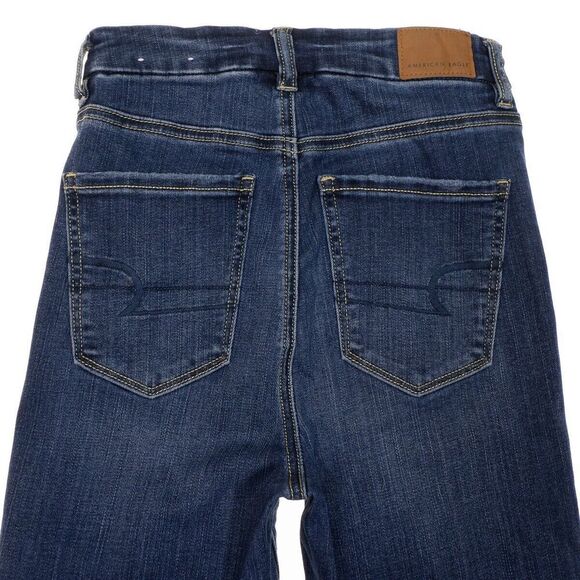 American Eagle Jeans Womens 0 Curvy Super Hi Rise Jegging Distressed 23 x 27.5 - Picture 7 of 11